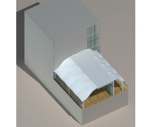 建筑顶膜结构雨棚
